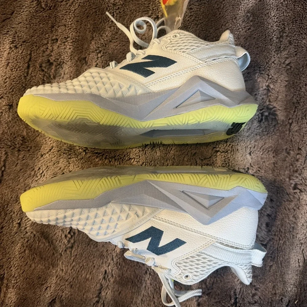 New Balance Coco CG2 Hard Court Low Tennis Shoes Blue Yellow WCHCOCU2 Women Sz 7